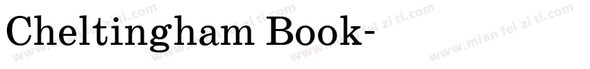 Cheltingham Book字体转换